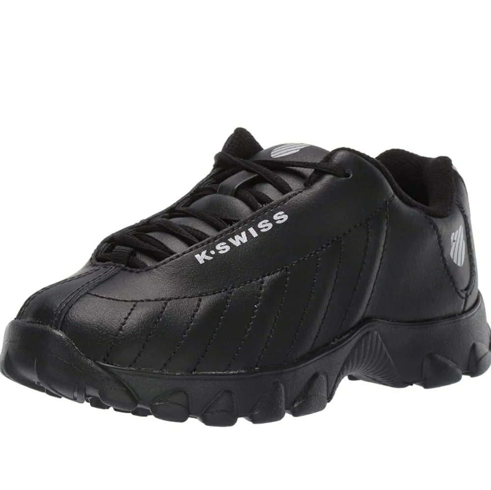 K-Swiss Kids' ST329 Sneaker Varsity Low Color: Black